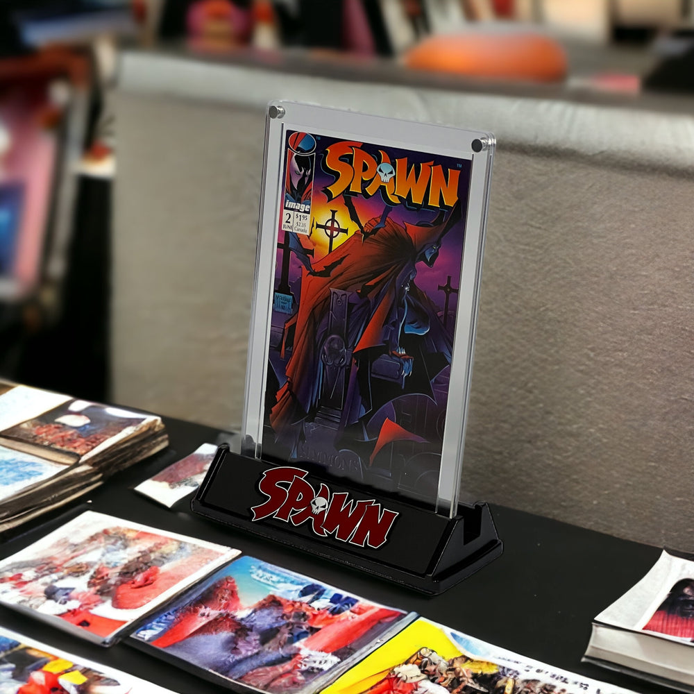 Spawn Comic Stand (Red Lettering) – Red Wolf Collectibles