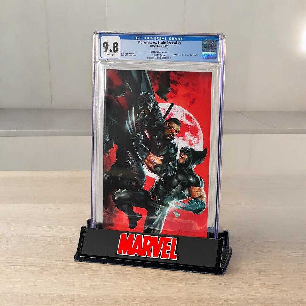 
                  
                    Marvel Comic Stand (Black w/ Red)
                  
                